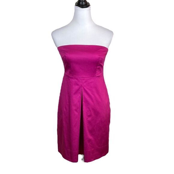 New York & Company Fuchsia Strapless Dress, Size 4 - Picture 2 of 7